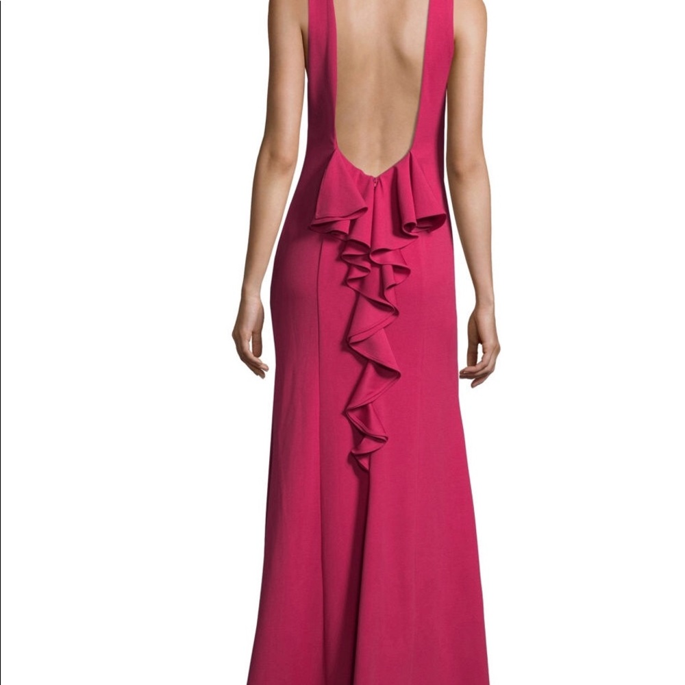 Hot pink formal gown